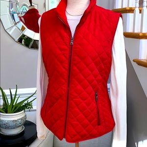 Red Quilted Vest
